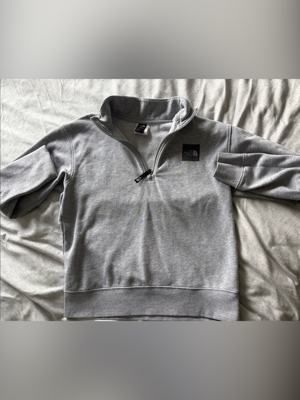 The North Face Women’s Gray Half-Zip Pullover Hoodie